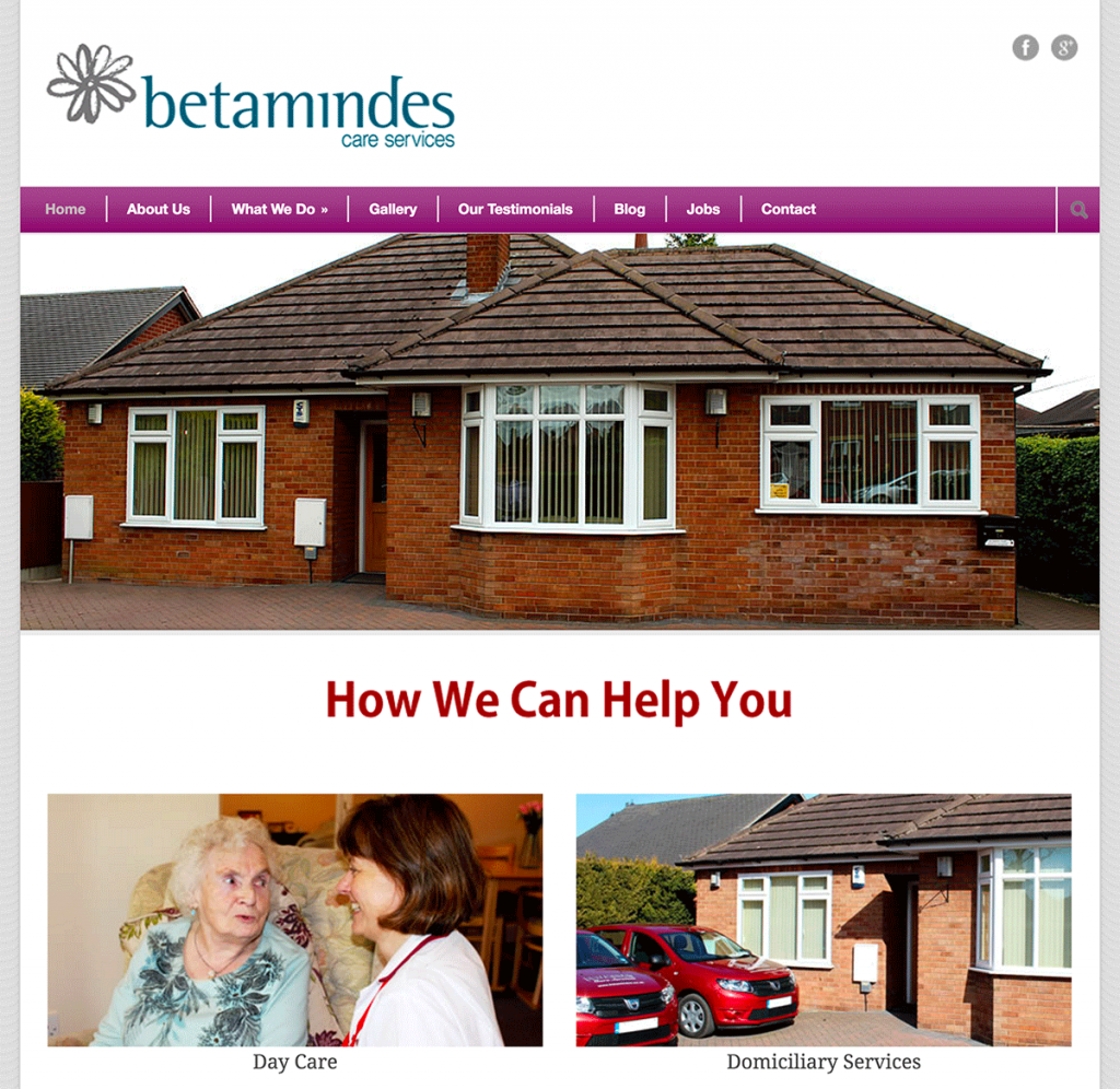 Betamindes Crewe & Nantwich Based Care Service Nantwich  Design