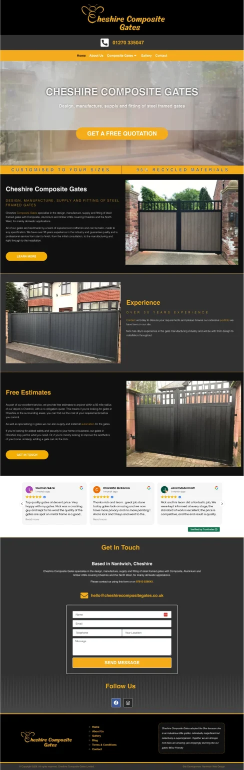Cheshire Composite Gates